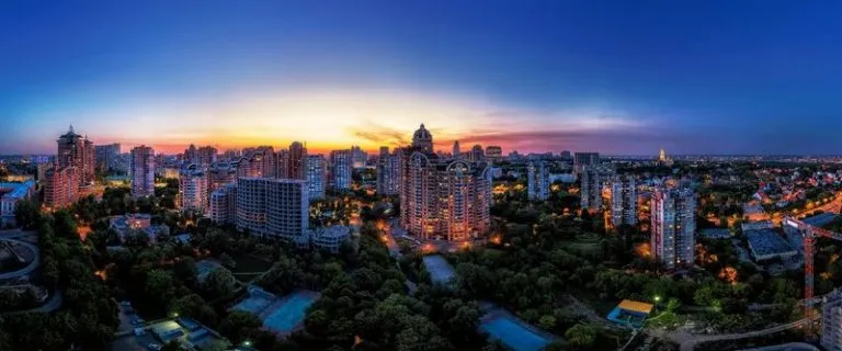 Аерозйомка та види з вікон для ЖК «INTERGAL CITY»