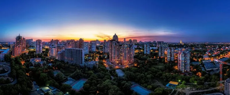 Аерозйомка та види з вікон для ЖК «INTERGAL CITY»