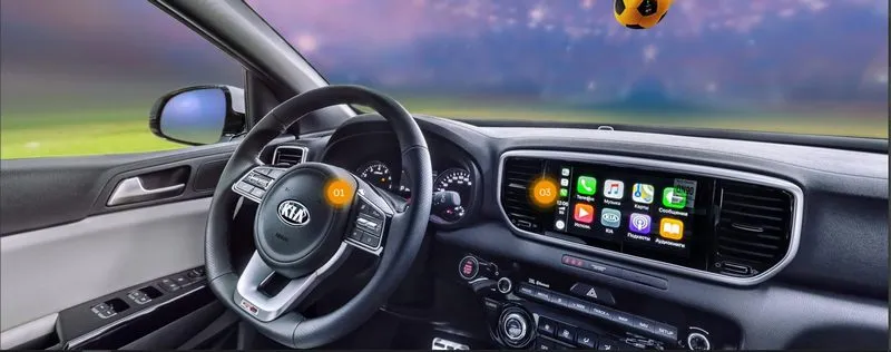 KIA Sportage — інтерактивний модуль з інтер’єром авто 360
