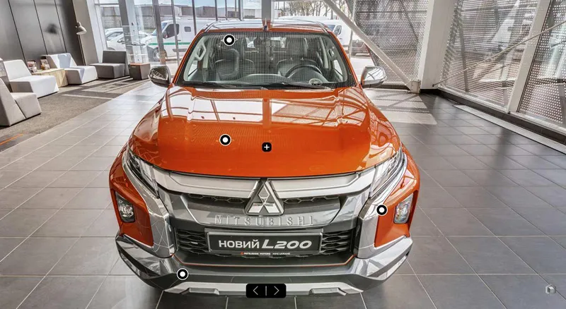 Обльоти 360 і панорами салонів авто для Mitsubishi Motors