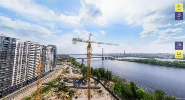 Вид із вікон ЖК bUd development, що будується
